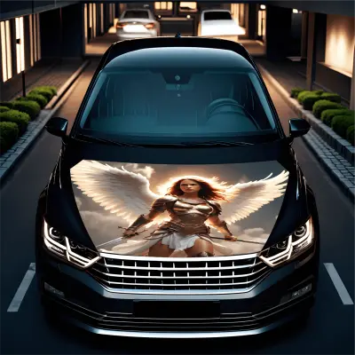 Folie capota auto "hood art" rezistenta la exterior, marime m (165 x 120cm) - cod: avx-capota-003m