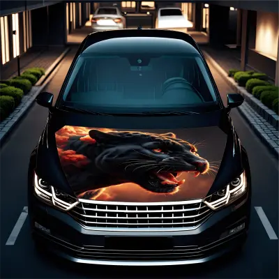 Folie capota auto "hood art" rezistenta la exterior, marime m (165 x 120cm) - cod: avx-capota-028m