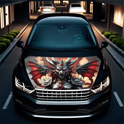 Folie capota auto "hood art" rezistenta la exterior, marime l (180 x 130cm) - cod: avx-capota-027l