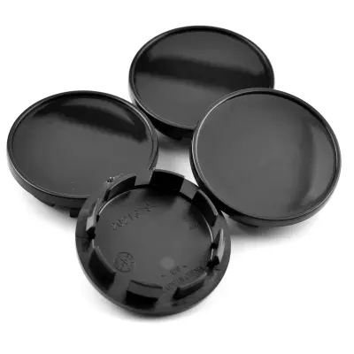 Set 4 capace centrale pentru jante aliaj, diametru 77 mm, culoare negru