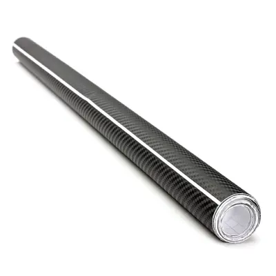 Rola folie colantare auto carbon 3d, culoare neagra, lungime 28m x 1,27m