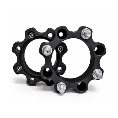 Set 2 buc. distantiere roti atv din aluminiu forjat, grosime 30mm, distanta prezoane 4 x 110mm, gaura centrare 90,2mm, piulite m10 x 1,25