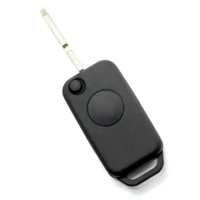 Mercedes benz - carcasa tip cheie briceag cu 1 buton, lama 2 "piste"