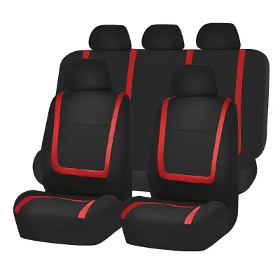 Huse universale pentru scaune auto - rosii - carguard