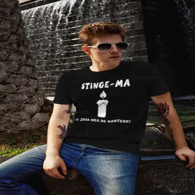 Stinge-ma ..., tricou cu mesaj