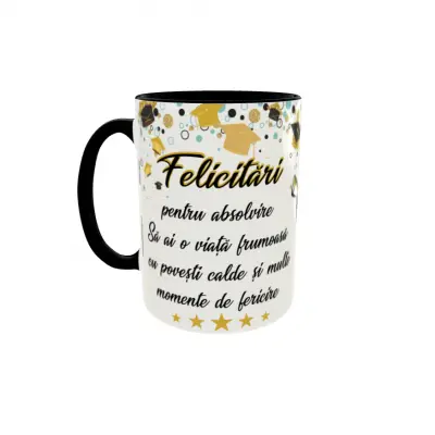 Felicitari pentru absolvire, cana ceramica, 330ml, cgs1284