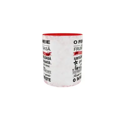 O femeie este frumoasa..., cana ceramica, 330ml, cgs1037b