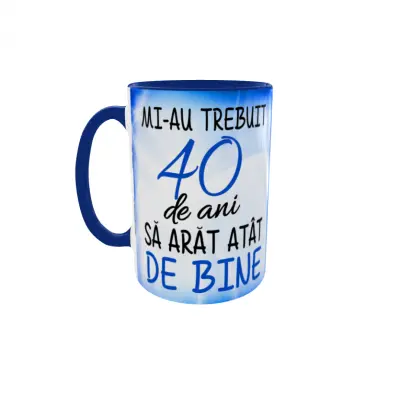 Mi-au trebuit 40 de ani sa arat atat de bine, cana ceramica, 330ml, cgs1125b