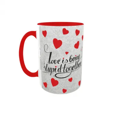 Love is being stupid toghether, cana ceramica, 330ml, cgs1160