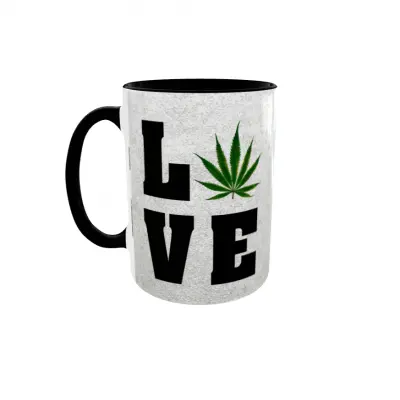 Love weed, cana ceramica, 330ml, cgs1216