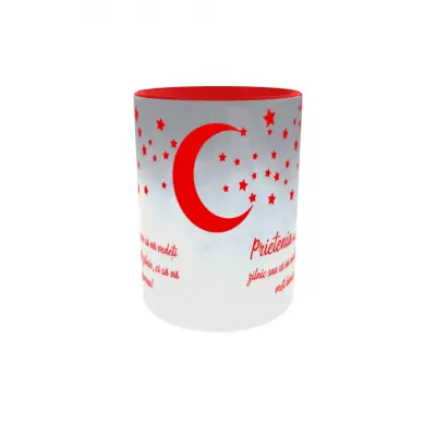Prietenia nu cere sa va vedeti, cana ceramica, 330ml, cgs1239b