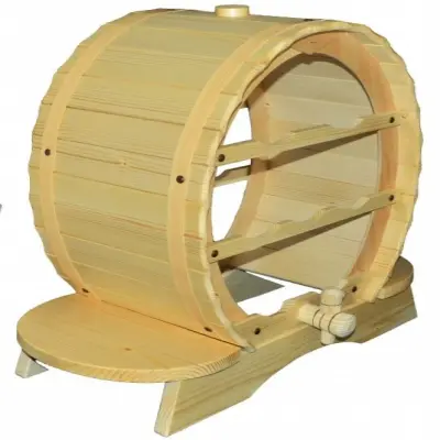Minibar din lemn cu robinet, capacitate  7 sticle b