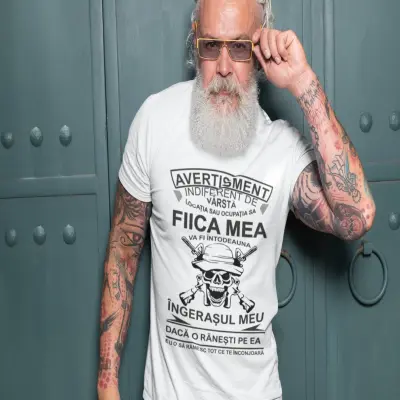 Avertisment... , tricou cu mesaj