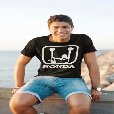 Honda, tricou cu mesaj