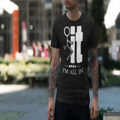 I`m all in, tricou cu mesaj