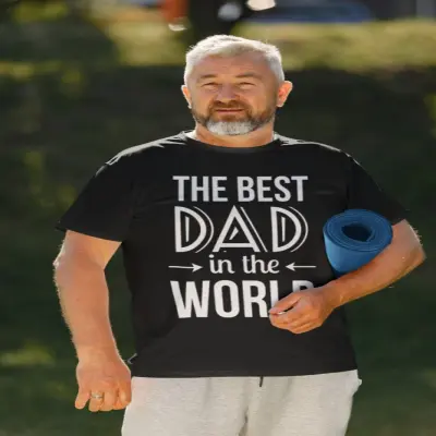 The best dad, tricou cu mesaj