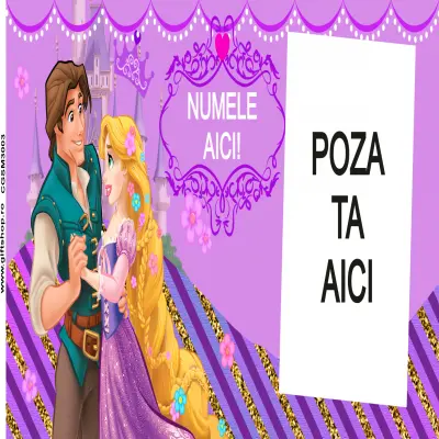 Rapunzel, model 4, cana din ceramica, 330ml, personalizata cu poza si text
