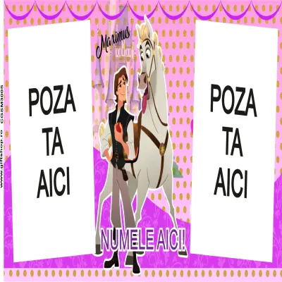 Rapunzel, model 8, cana din ceramica, 330ml, personalizata cu poza si text