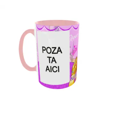 Rapunzel, model 10, cana din ceramica, 330ml, personalizata cu poza si text