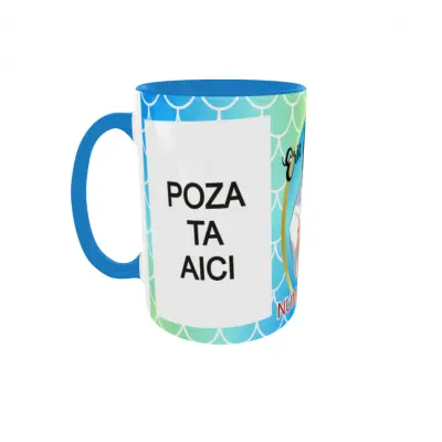 Eric, model 2, cana din ceramica, 330ml, personalizata cu 2 poze si 1 text