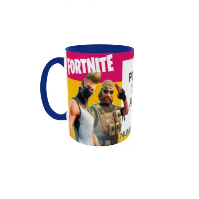 Fortnite, model 1, cana din ceramica, 330ml, personalizata cu poza si text