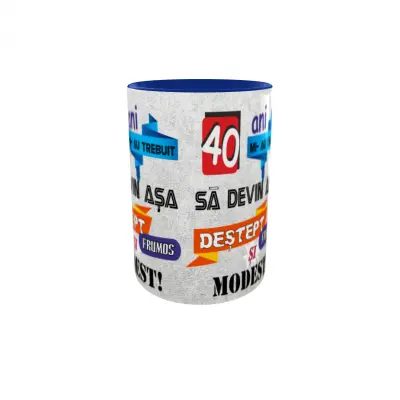 Mi-au trebuit 40 de ani sa arat atat de bine, cana ceramica, 330ml, model 1