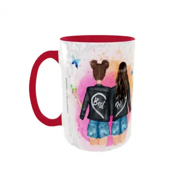 Best friends, cana din ceramica, 330ml, model 7