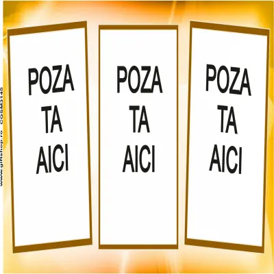 Cana, personalizata cu 3 poze si 1 text, 330ml, model 3145