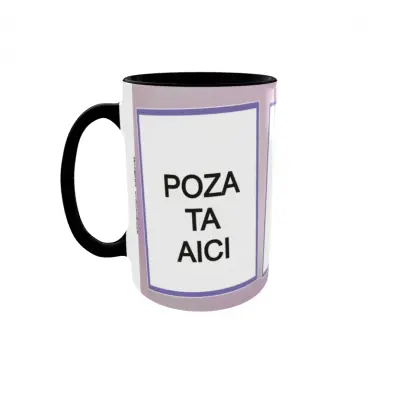 Cana, personalizata cu 3 poze si 1 text, 330ml, model 3148