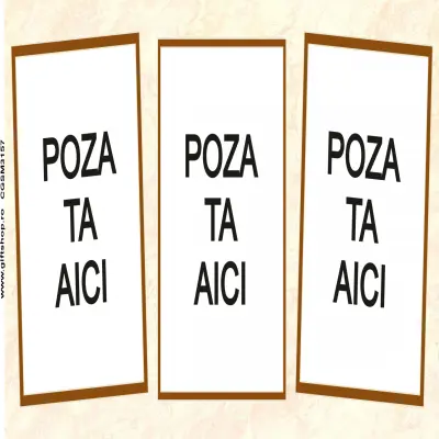 Cana, personalizata cu 3 poze si text, 330ml, model 3157