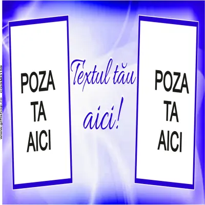 Cana, personalizata cu 2 poze si text, 330ml, model 3159