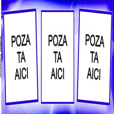 Cana, personalizata cu 3 poze si text, 330ml, model 3160