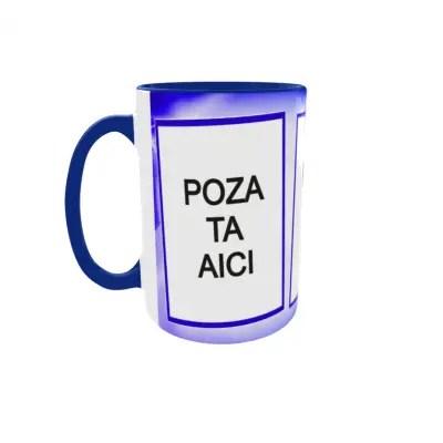 Cana, personalizata cu 3 poze si text, 330ml, model 3160