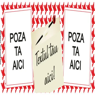 Cana, personalizata cu 2 poze si text, 330ml, model 3255
