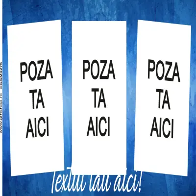 Cana, personalizata cu 3 poze si text, 330ml, model 3275