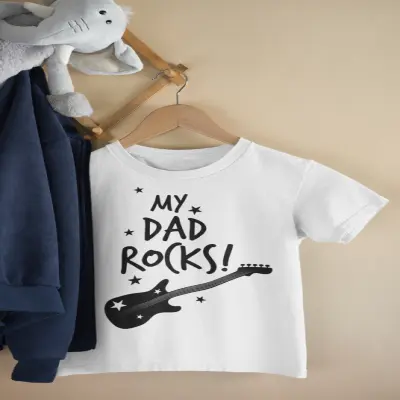 My dad rocks , tricou cu mesaj 2