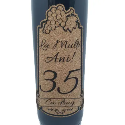 La multi ani 35 editie limitata, vin rosu cabernet sauvignon, demisec, 750ml, 13.5% alcool
