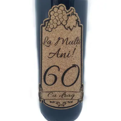 La multi ani 60 editie limitata, vin rosu cabernet sauvignon, demisec, 750ml, 13.5% alcool