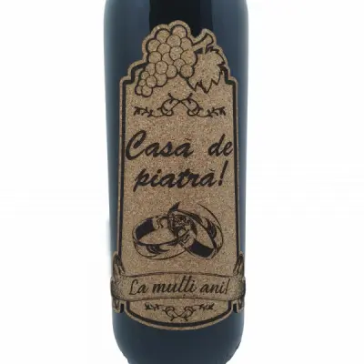 Casa de piatra la multi ani, vin rosu cabernet sauvignon, demisec, 750ml, 13.5% alcool