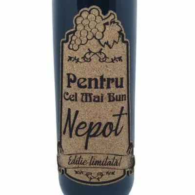 Pentru cel mai bun nepot, editie limitata, vin rosu cabernet sauvignon, demisec, 750ml, 13.5% alcool