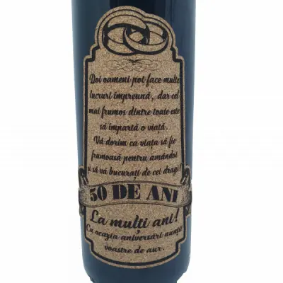 Doi oameni pot face multe in 50 de ani, editie limitata, rosu cabernet sauvignon, demisec, 750ml, 13.5% alcool