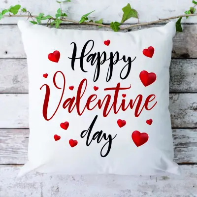Happy valentine`s day, perna cu mesaj, 40 cm, model 1
