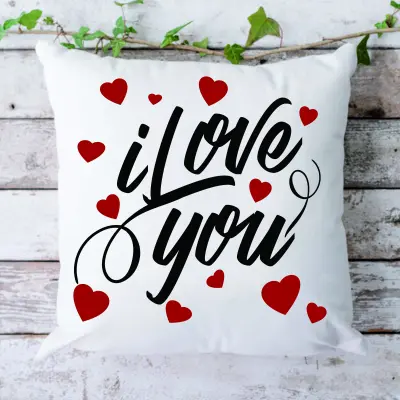 I love you , perna cu mesaj, 40 cm, model 2