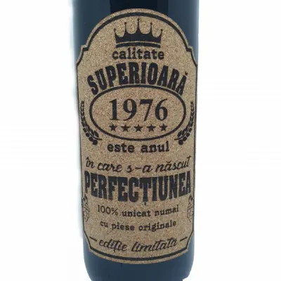 1976 este anul in care s-a nascut perfectiunea, editie limitata, vin rosu cabernet sauvignon, demisec, 750ml, 13.5% alcool