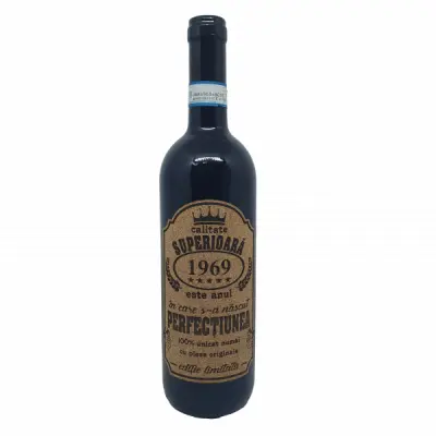 1969 este anul in care s-a nascut perfectiunea, editie limitata, vin rosu cabernet sauvignon, demisec, 750ml, 13.5% alcool