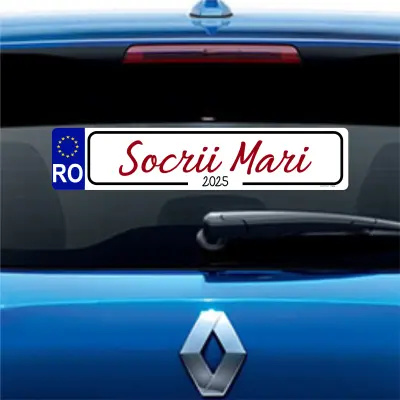 Socrii mari, indicator masina, 200x60 mm, model 1