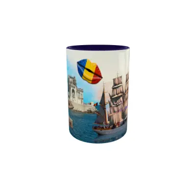 Black sea romania, model 1, cana ceramica, 330ml