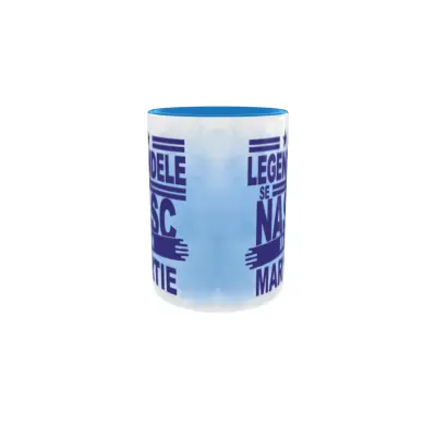Legendele se nasc in martie, cana din ceramica, 330ml