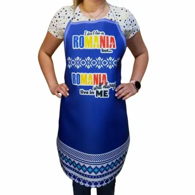 I don`t live in romania but romania always will live in me, albastru, sort cu mesaj