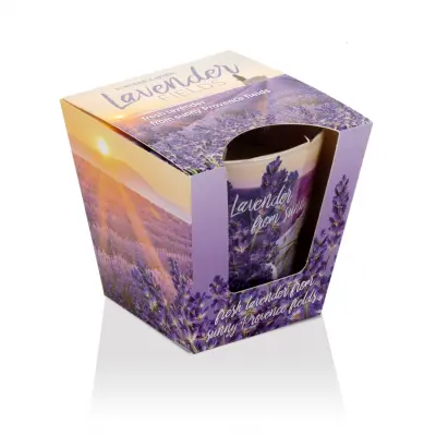 Lumanare parfumata in pahar de sticla, bartek candles – lavender fields